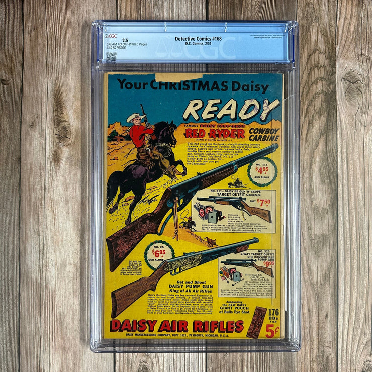 Bry's Comics Detective Comics #168 CGC 2.5 Origin of the Joker, 1st appearance of the Red Hood identity *Trade Avail.