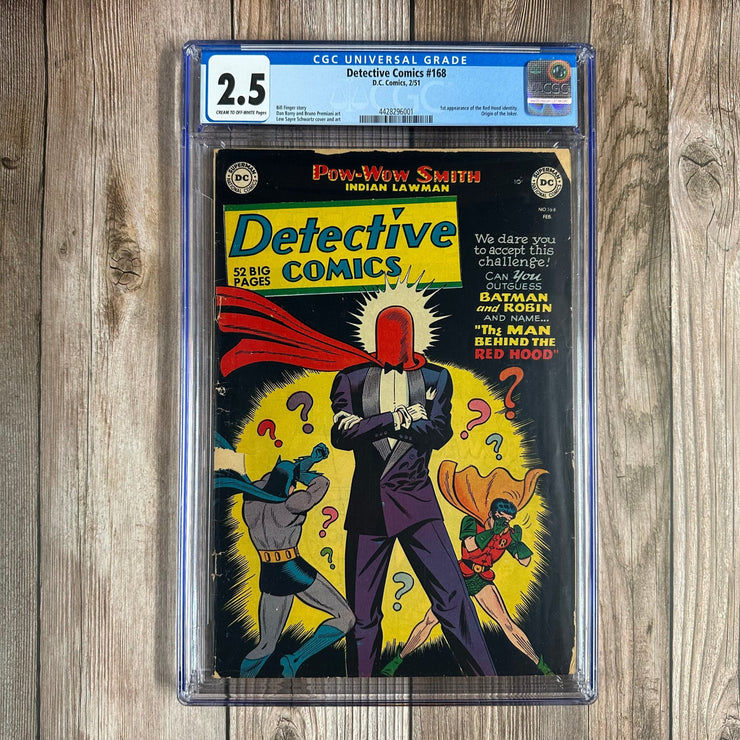 Bry's Comics Detective Comics #168 CGC 2.5 Origin of the Joker, 1st appearance of the Red Hood identity *Trade Avail.