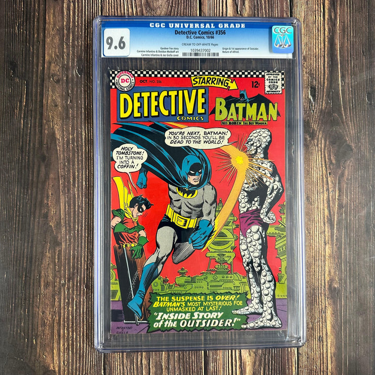 Bry's Comics Detective Comics #356 CGC 9.6 1st full appearance and origin of the Outsider, revealed to be Alfred after his death and resurrection