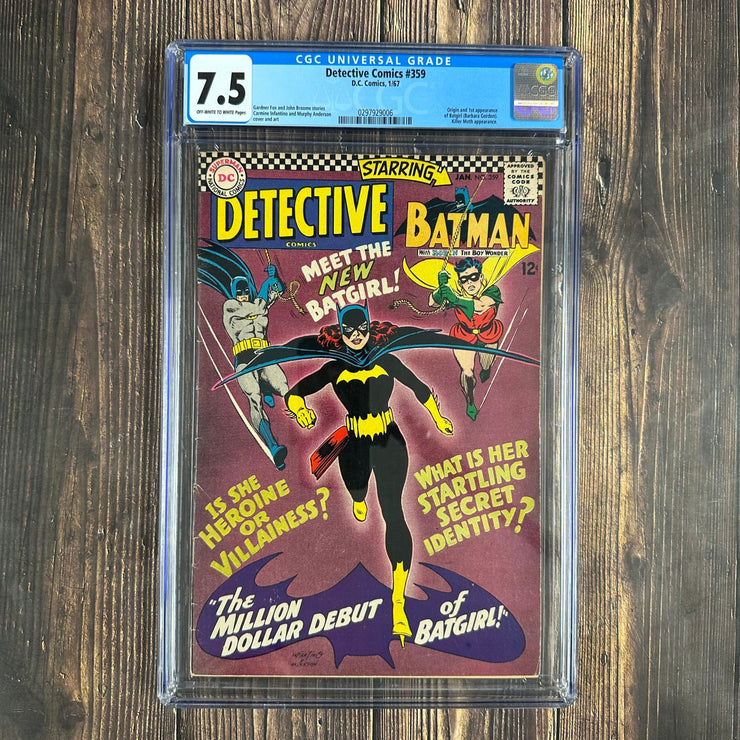 Bry's Comics Detective Comics #359 CGC 7.5  1st appearance and origin of Batgirl, 1st appearance of Killer Moth in the Silver Age
