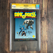 Bry's Comics Dime Press #4 CGC 9.4 WP SS Signed by Mike Mignola, Prototype Appearance of Hellboy,  predates U.S appearance, LOW PRINT SCARCE !