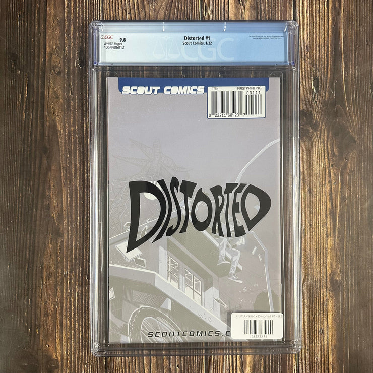Bry's Comics Distorted #1 CGC 9.8 WP Cover Art by Gabriele Falzone, Optioned for TV by MPE