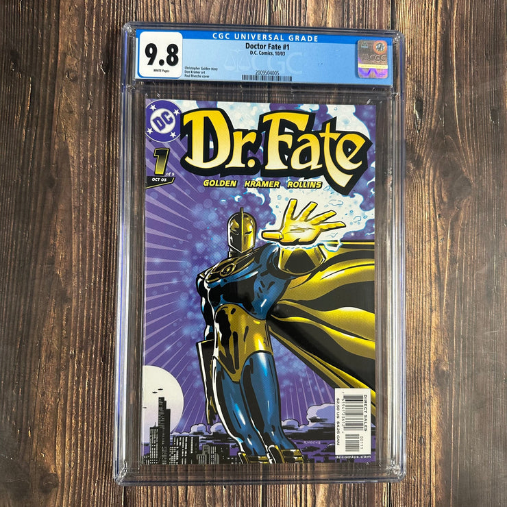 Bry's Comics Doctor Fate #1 CGC 9.8 WP Cover by Paul Rivoche