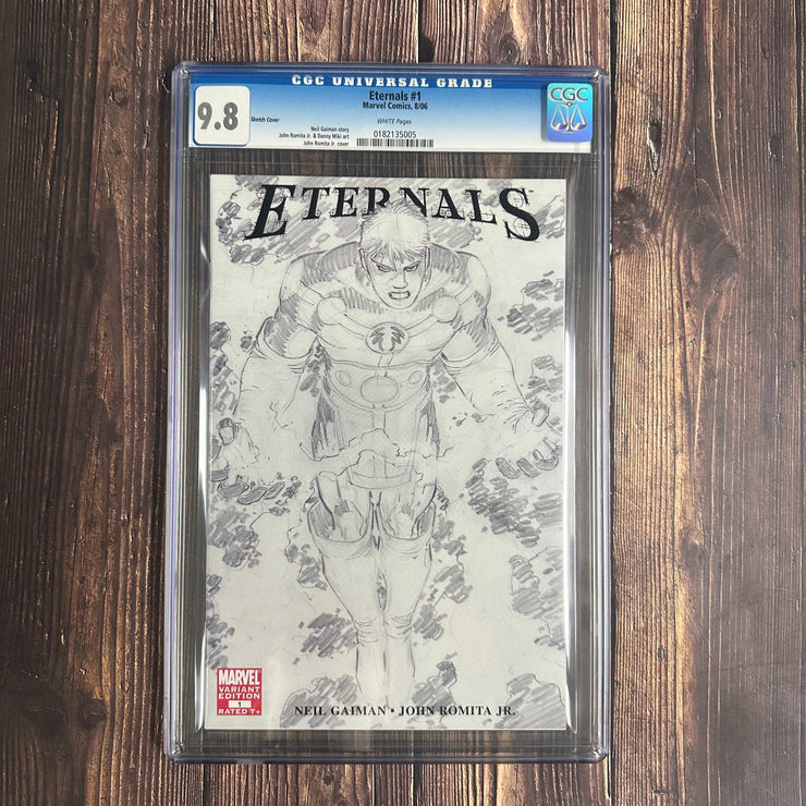 Bry's Comics Eternals #1 CGC 9.8 WP Cool Cover by John Romita Jr.