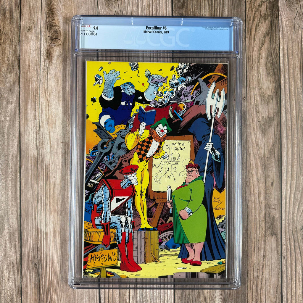 Bry's Comics Excalibur #6 CGC 9.8 WP 1st team appearance of W.H.O. (Weird Happenings Organization): Alistaire and Alysande Stuart