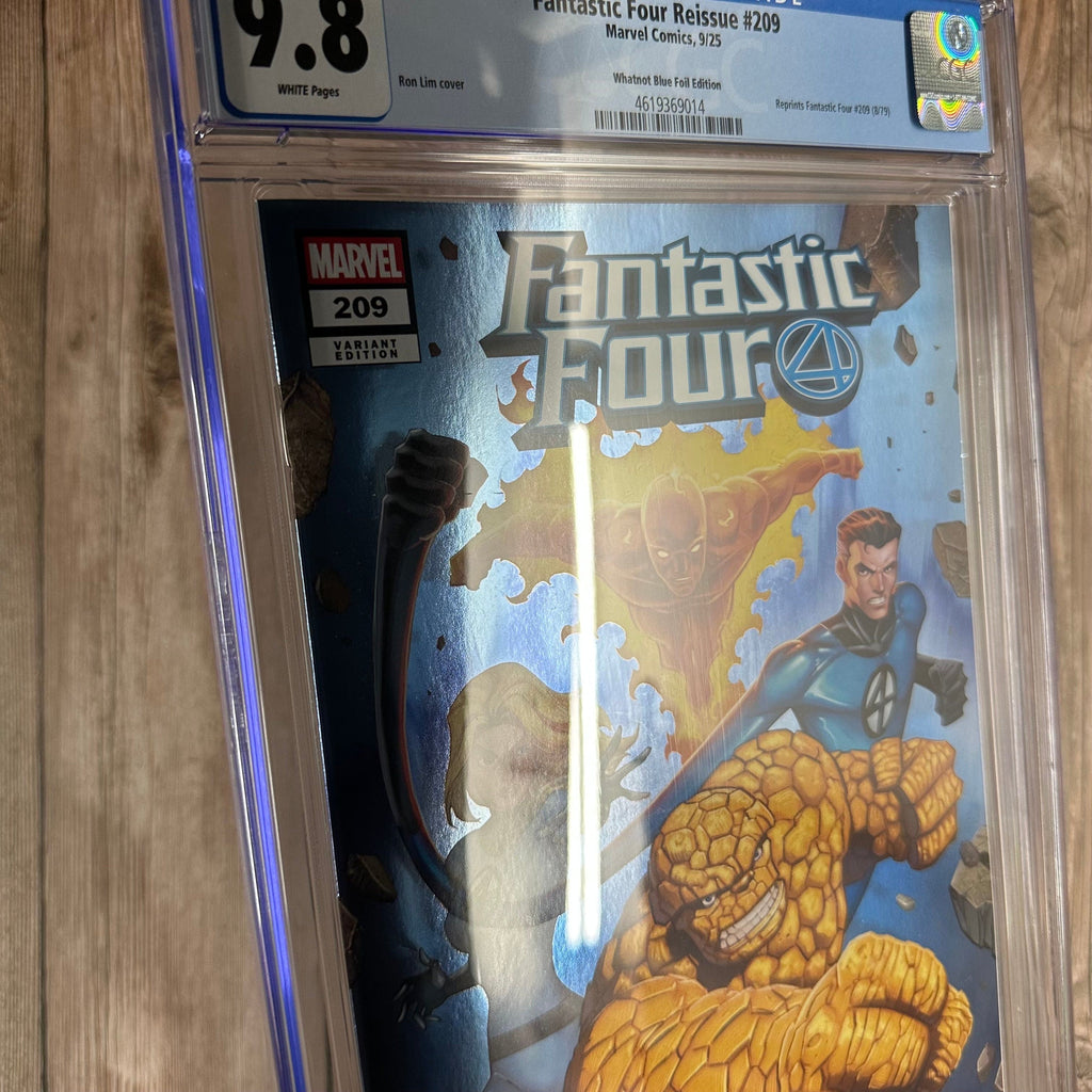 Bry's Comics Fantastic Four #209 CGC 9.8 WP Whatnot Blue Foil Variant Cover by Ron Lim (Limited to 100 copies) Reprints Fantastic Four #209 (8/1979) *