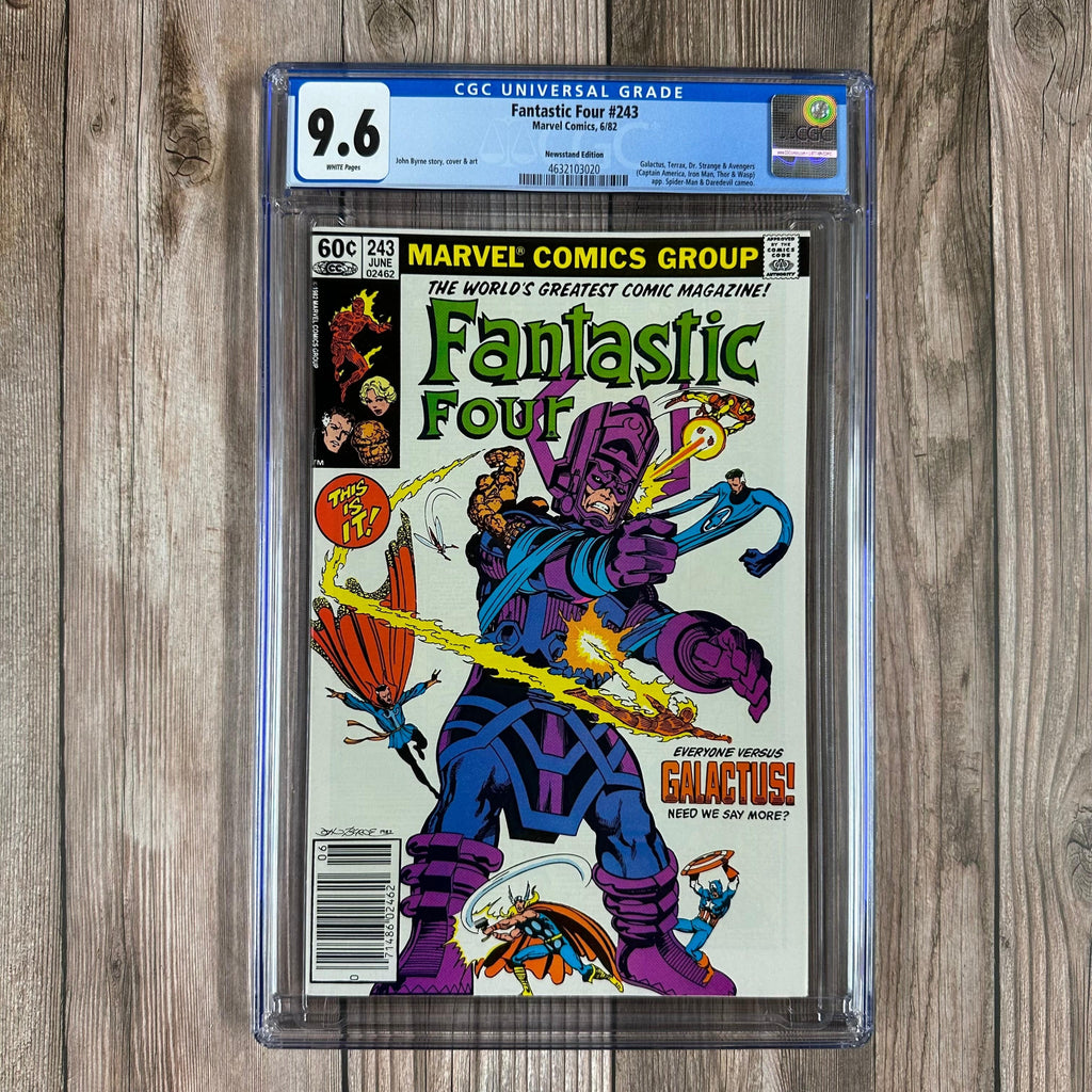 Bry's Comics Fantastic Four #243 CGC 9.6 WP ICONIC Cover Art by John Byrne, Writer: John Byrne, NEWSSTAND EDITION
