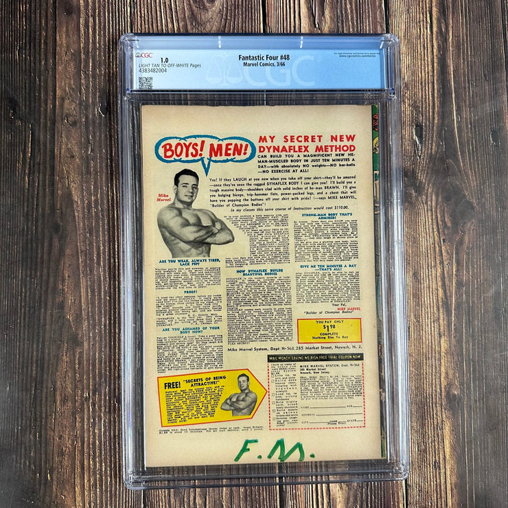 Bry's Comics Fantastic Four #49CGC 1.0 Cover Art by Jack Kirby, 1st appearance of Silver Surfer, 1st cameo appearance of Galactus
