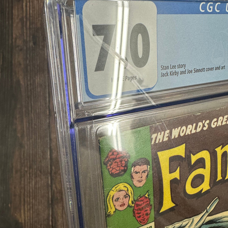 Bry's Comics Fantastic Four #50 CGC 7.0 WP ICONIC Cover Art by Jack Kirby, 1st appearance of Wyatt Wingfoot & Ultimate Nullifier, 3rd appearance of Silver Surfer, 2nd appearance of Galactus *