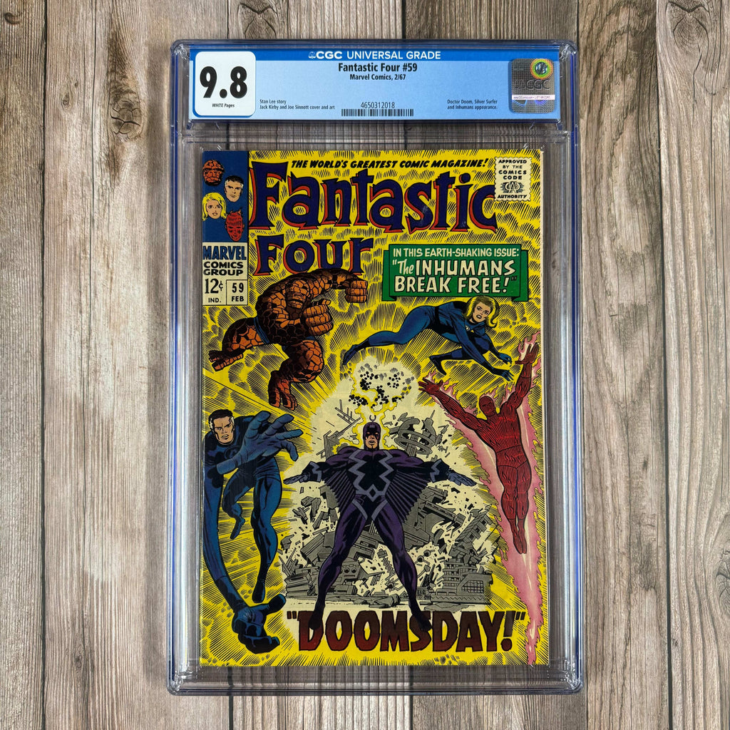 Bry's Comics Fantastic Four #59 CGC 9.8 WP Story titled "Doomsday"