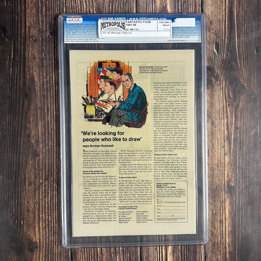 Bry's Comics Fantastic Four #82 CGC 9.6 Cover by Jack Kirby, 1st appearance of Zorr