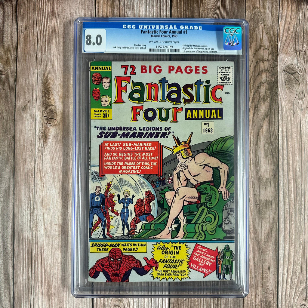 Bry's Comics Fantastic Four Annual #1 CGC 8.0 1st appearance of Krang, Lady Dorma (Silver Age), Namor finds Atlantis