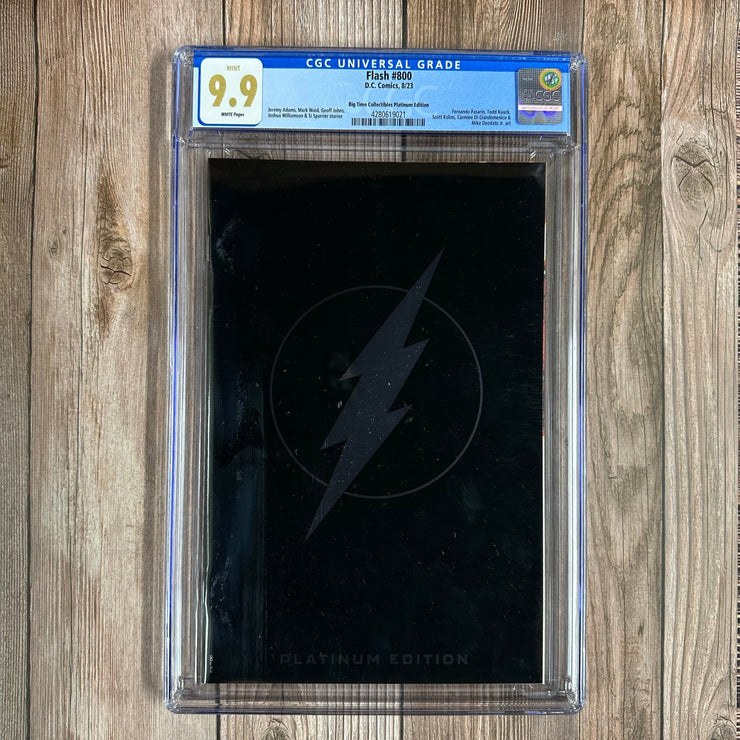Bry's Comics Flash #800 CGC 9.9 WP 1st team appearance of the Arc Angles, Big Time Collectibles Platinum Edition *