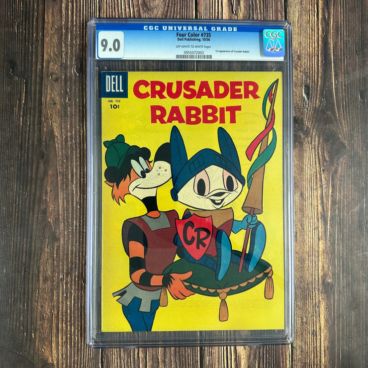 Bry's Comics *  Four Color #735 CGC 9.0 1st appearance of Crusader Rabbit