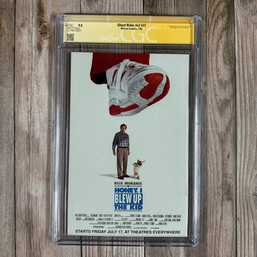 Bry's Comics Ghost Rider #27 CGC 9.8 WP SS Signed & Sketched by Mark Texeira, Signed by Scott Williams & Jim Lee (cert:2001)