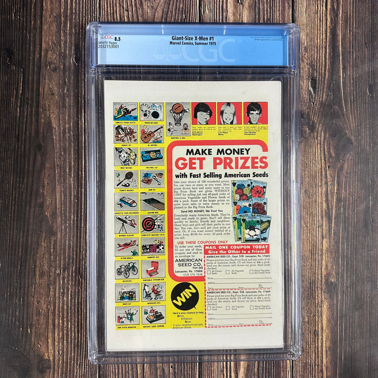 Bry's Comics Giant Size X-Men #1 CGC 8.5 WP Many Firsts!