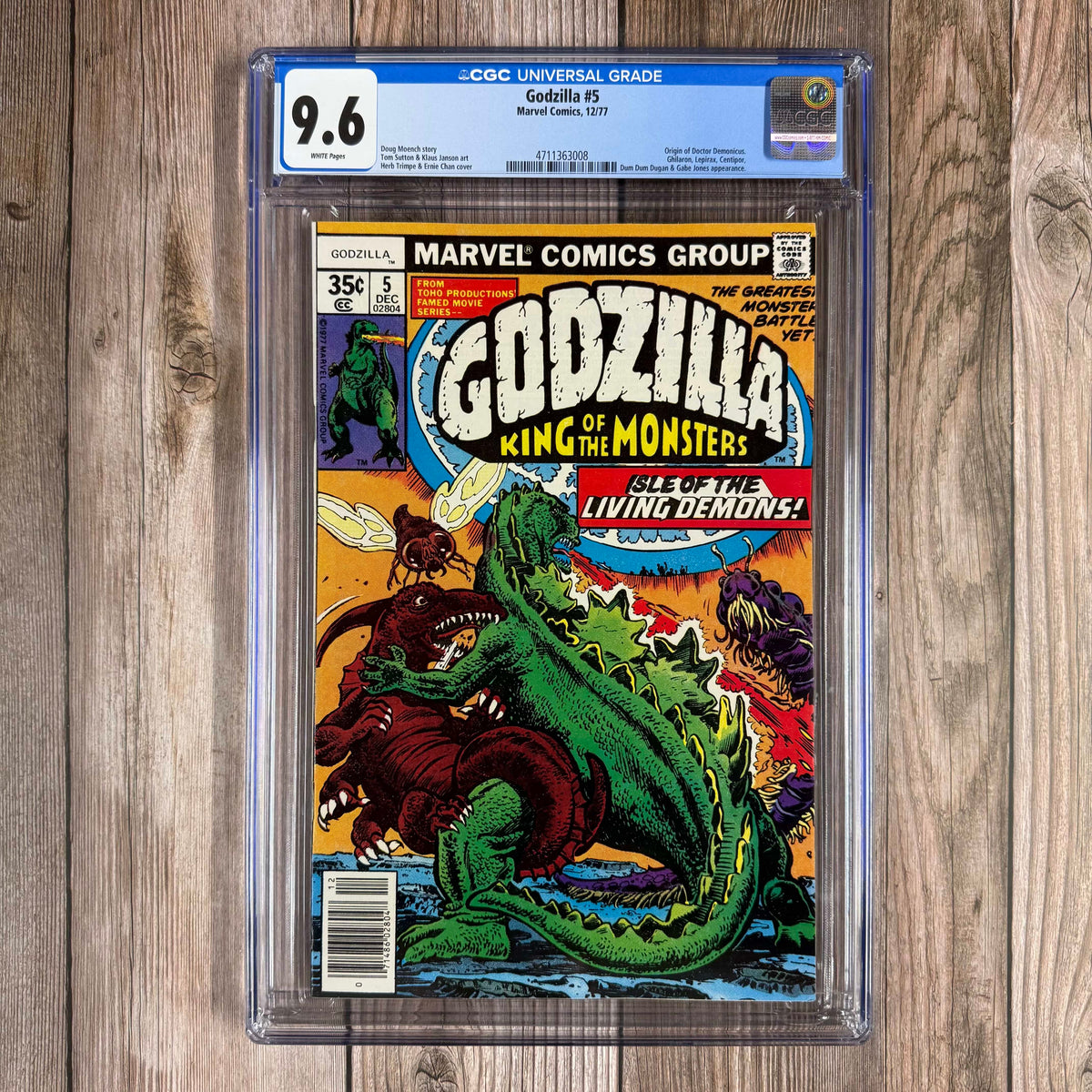 Godzilla #5 CGC 9.6 WP Origin of Doctor Demonicus (Cert 3008) – Bry's ...