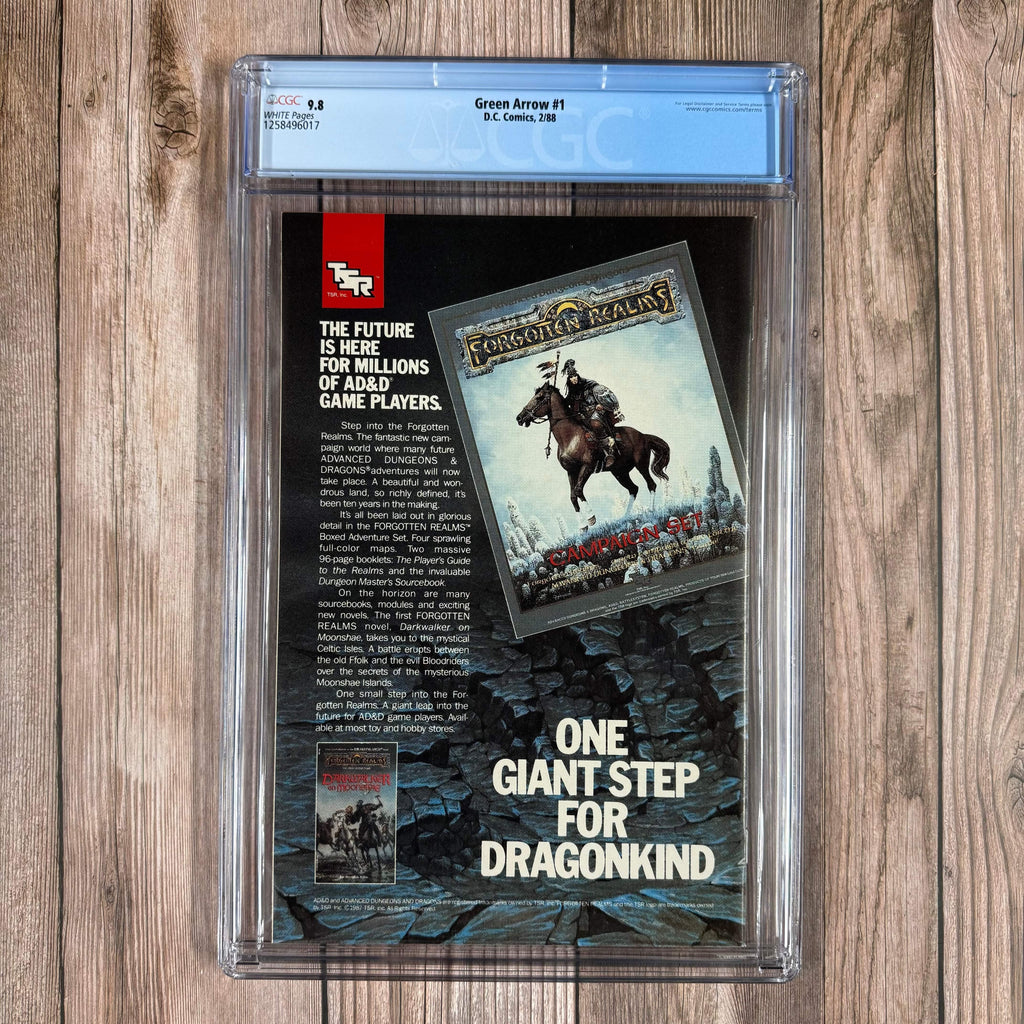 Bry's Comics Green Arrow #1 CGC 9.8 WP Premiere issue of the first Green Arrow ongoing series