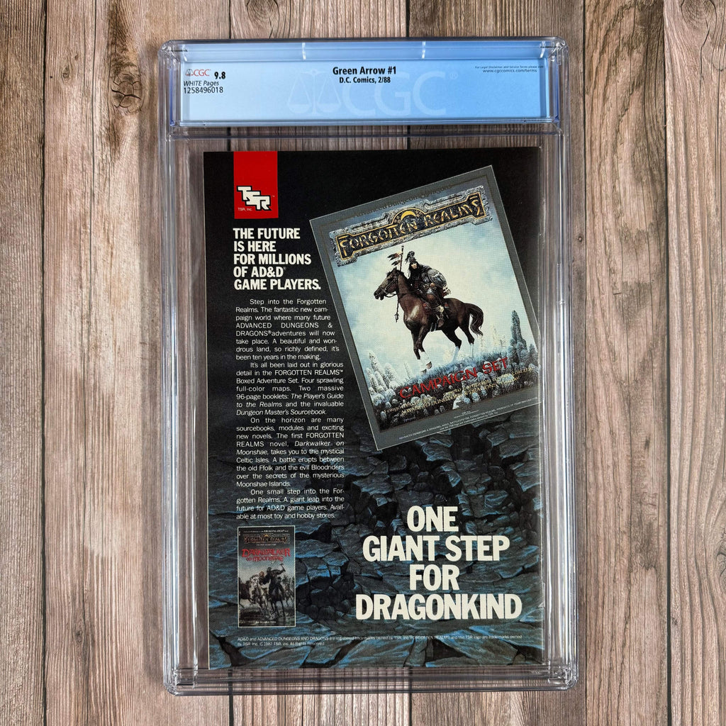 Bry's Comics Green Arrow #1 CGC 9.8 WP Premiere issue of the first Green Arrow ongoing series