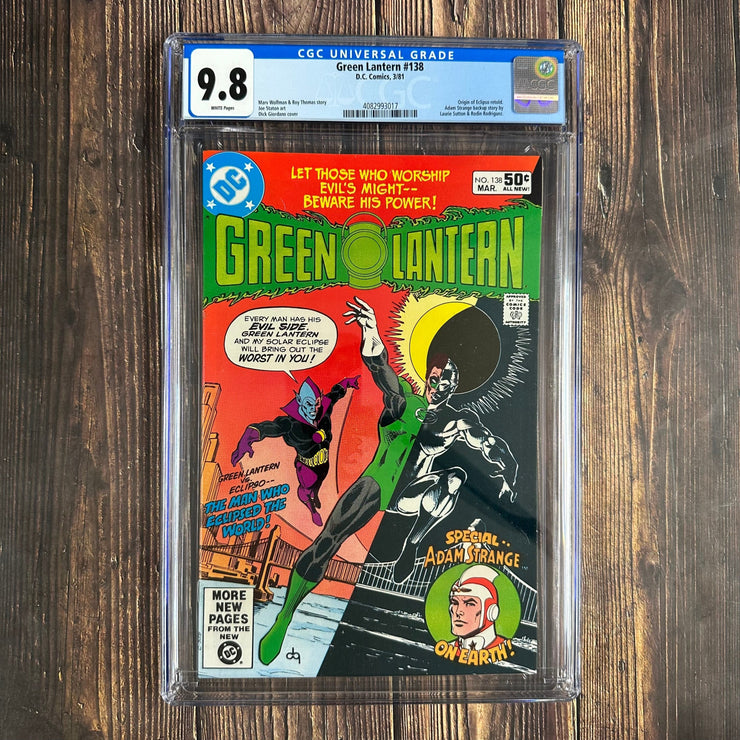 Bry's Comics *  Green Lantern #138 CGC 9.8 WP Origin of Eclipso Retold