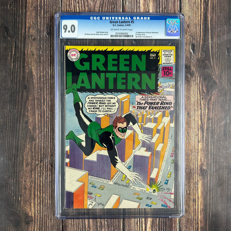 Bry's Comics Green Lantern #5 CGC 9.0 1st appearance and origin of Hector Hammond