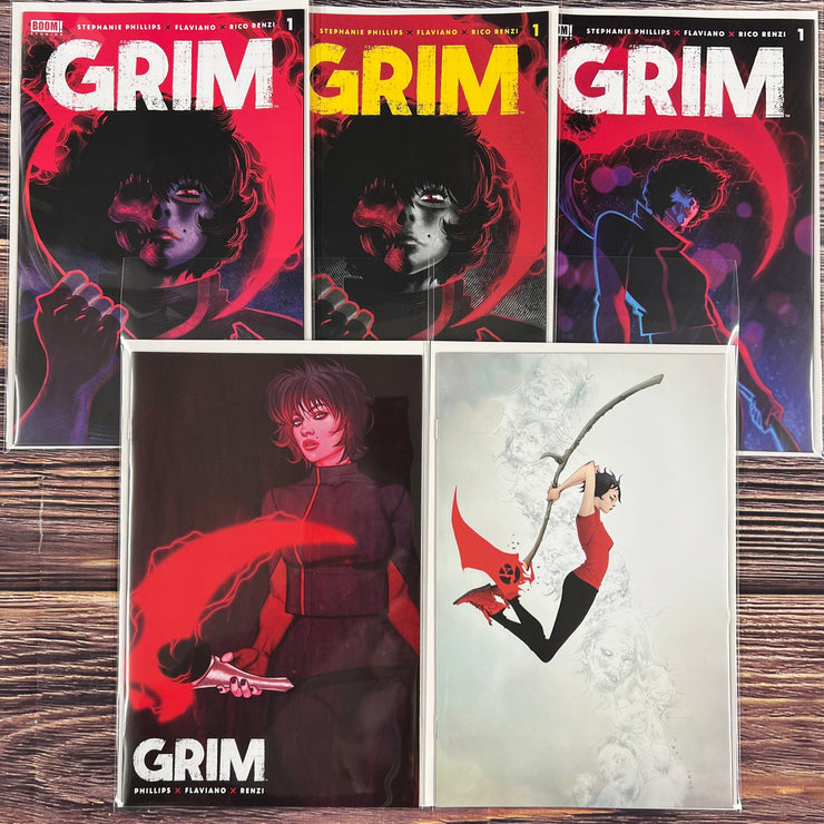 Bry's Comics Grim #1 (5 book set) Jae Lee, Jenny Frison, 1st, 2nd and 4th Print Set