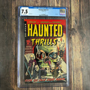Bry's Comics Haunted Thrills #5 CGC 7.5 Classic Skull Cover by Joe Doolin (Pre-Code Horror) *Trade Avail.