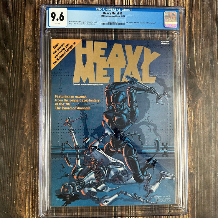 Bry's Comics * Heavy Metal #1 CGC 9.6 WP Premiere issue