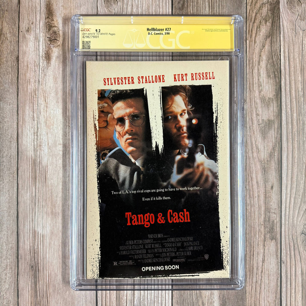 Bry's Comics Hellblazer #27 CGC 9.2 SS Signed by Neil Gaiman, 1st appearance of Anthea, Jacko & Shona, Clive Barker's Nightbreed insert included