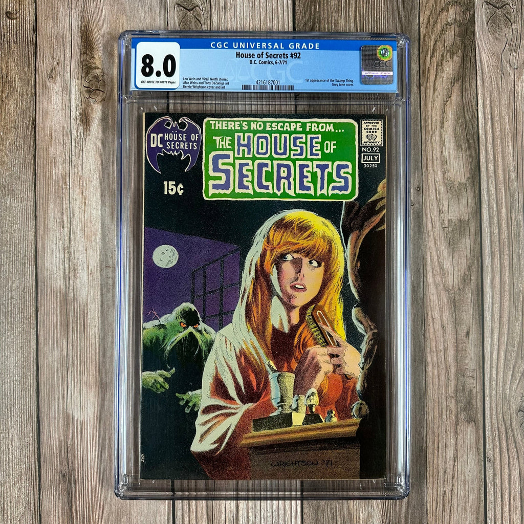 Bry's Comics House of Secrets #92 CGC 8.0 1st appearance of Swamp Thing (Alex Olsen)