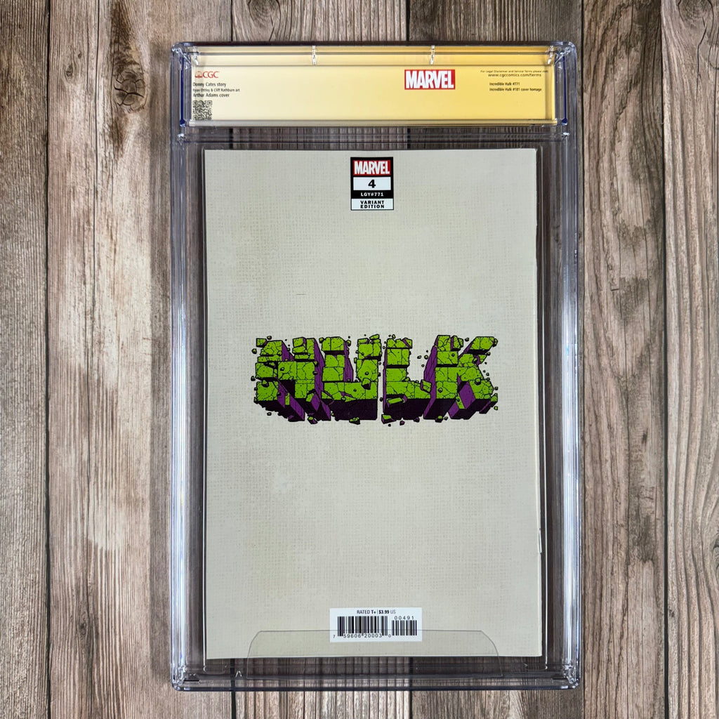 Bry's Comics Hulk #4 CGC 9.8 SS WP Custom Label, 1st appearance of an irradiated Peter Parker, Spider-Hulk