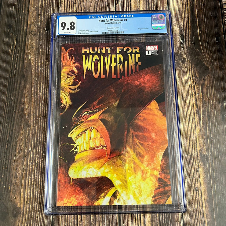 Bry's Comics Hunt for Wolverine #1 CGC 9.8 1:500 Remastered Wraparound Cover