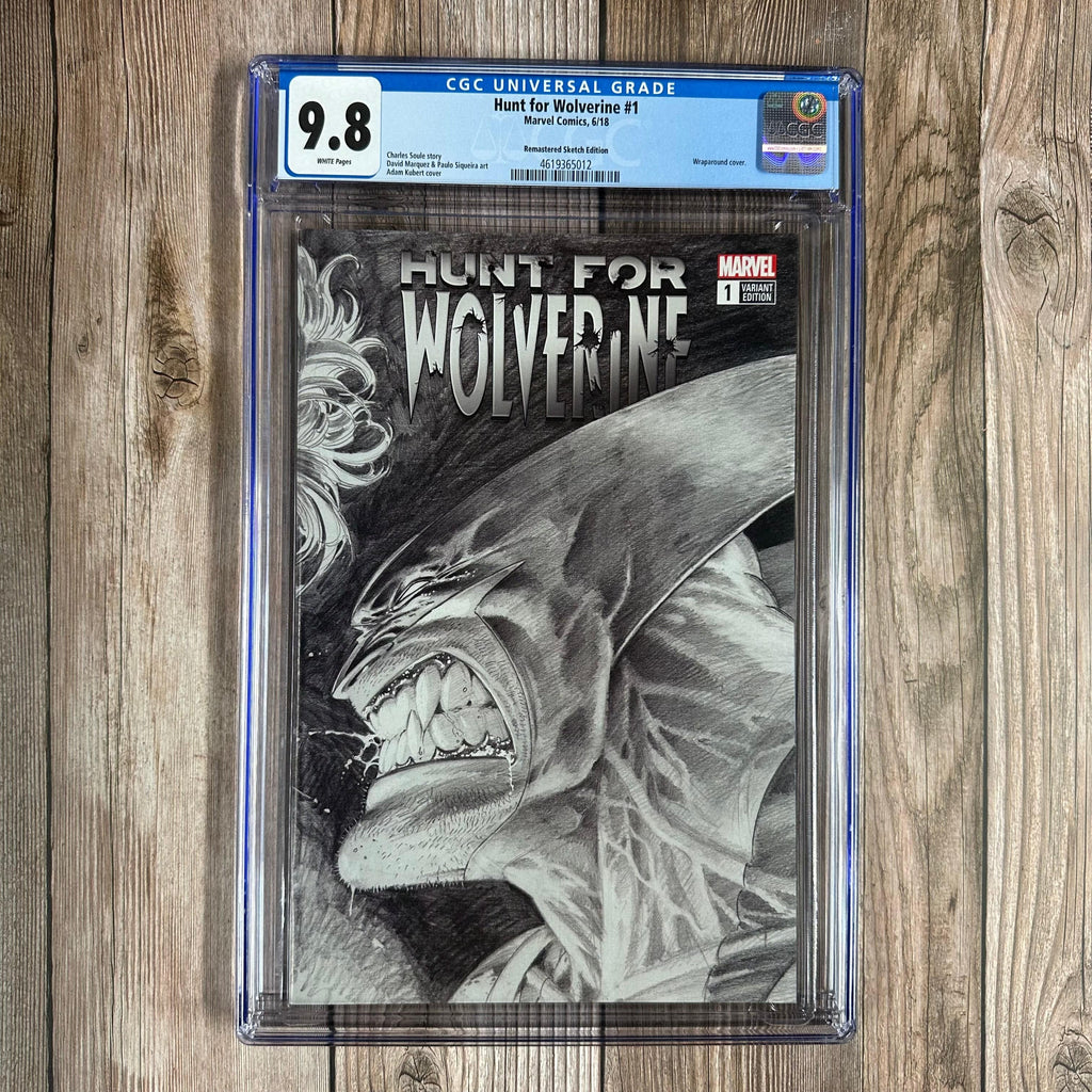 Bry's Comics Hunt For Wolverine #1 CGC 9.8 WP 1:1000 Remastered Sketch Variant Cover by Adam Kubert (cert:5012)