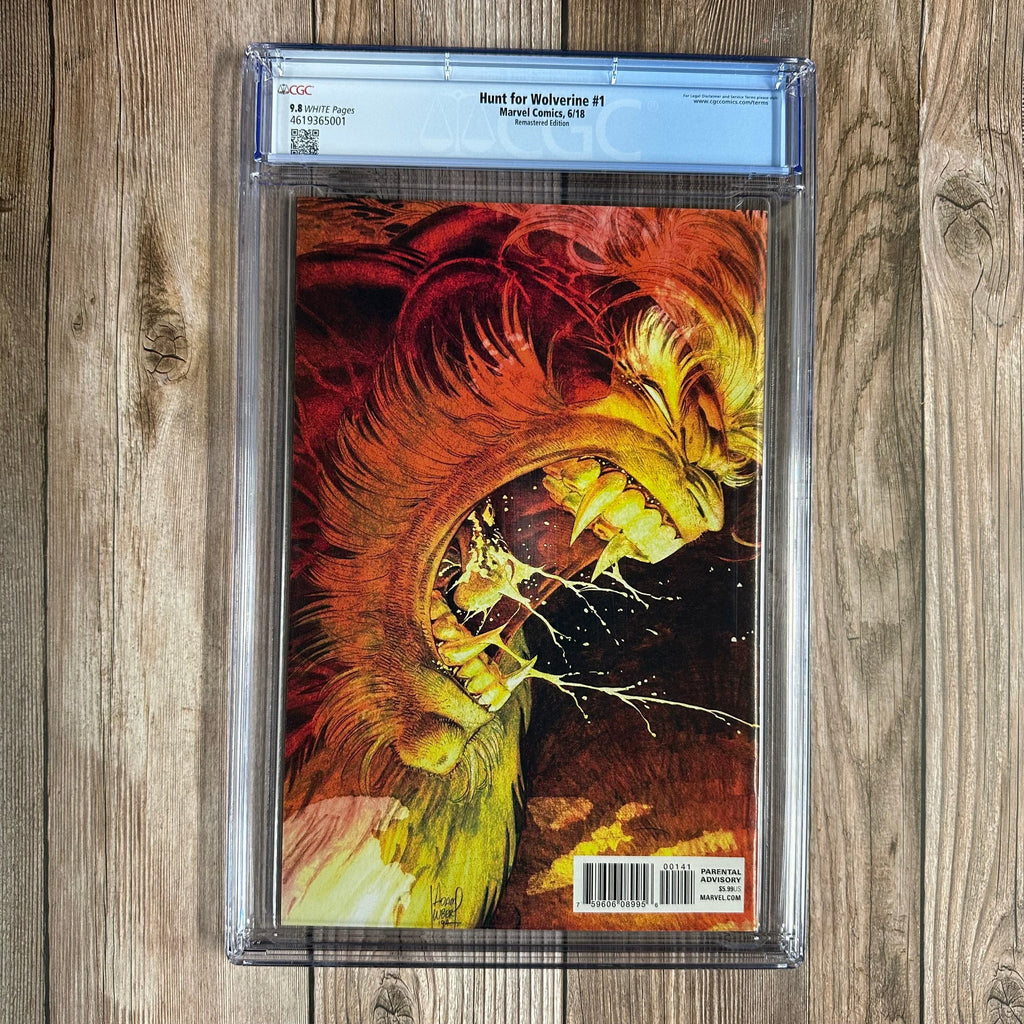 Bry's Comics Hunt For Wolverine #1 CGC 9.8 WP 1:500 Remastered Variant Cover by Adam Kubert