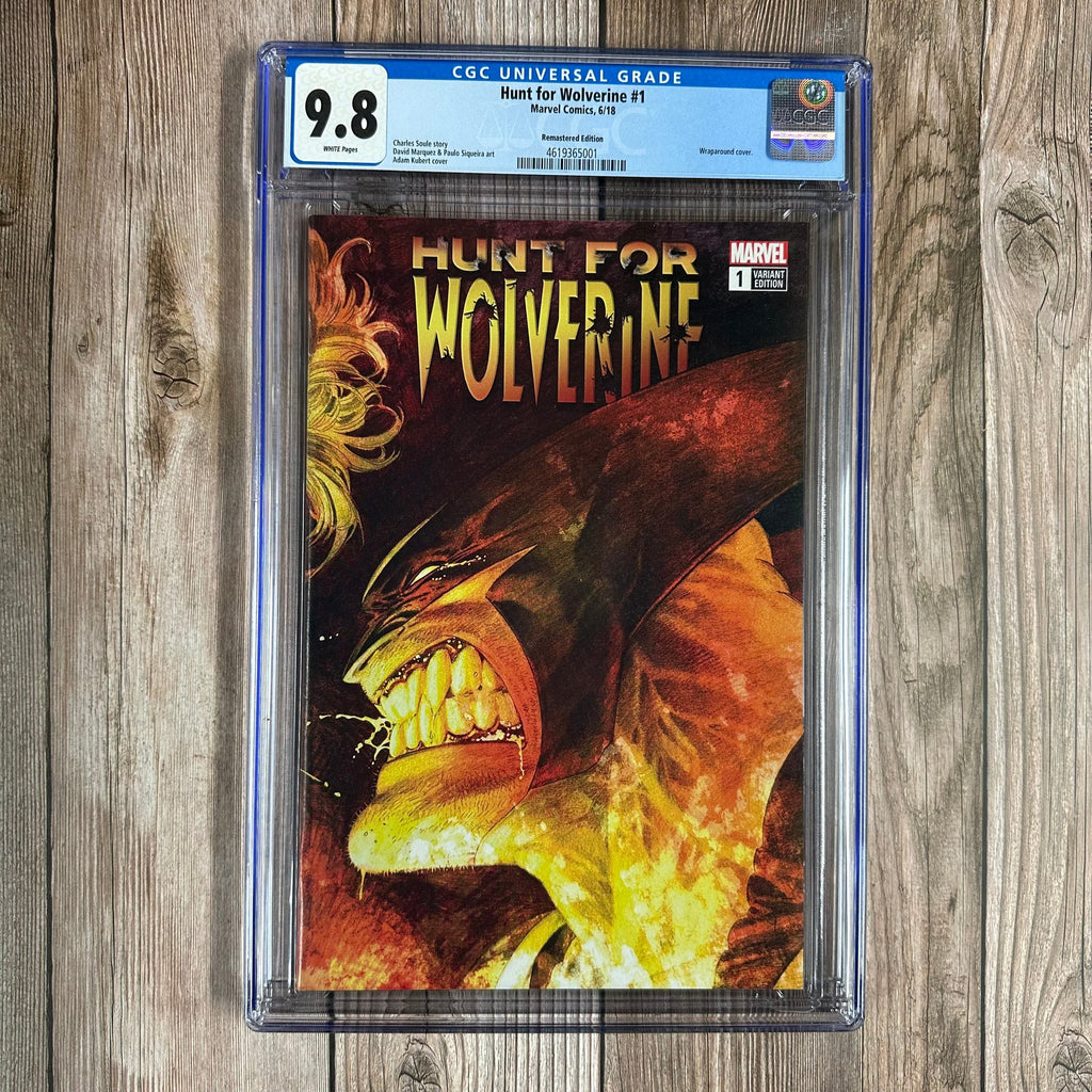Bry's Comics Hunt For Wolverine #1 CGC 9.8 WP 1:500 Remastered Variant Cover by Adam Kubert