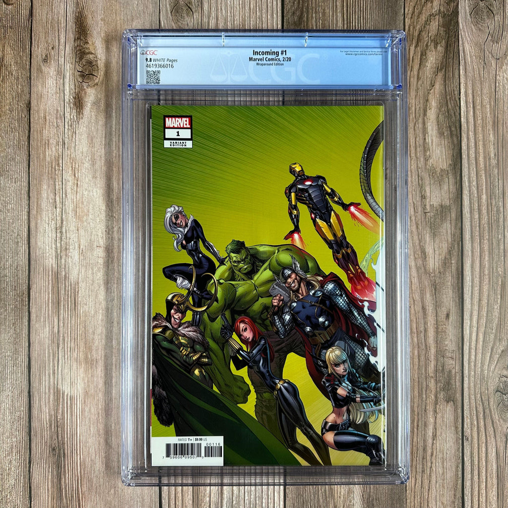 Bry's Comics Incoming #1 CGC 9.8 WP 1:100 "Hidden Gem" Wraparound Variant Cover by J. Scott Campbell