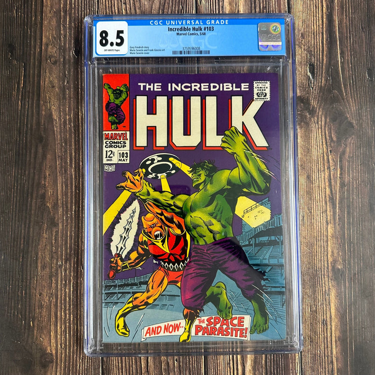 Bry's Comics Incredible Hulk #103 CGC 8.5 1st app of Space Parasite