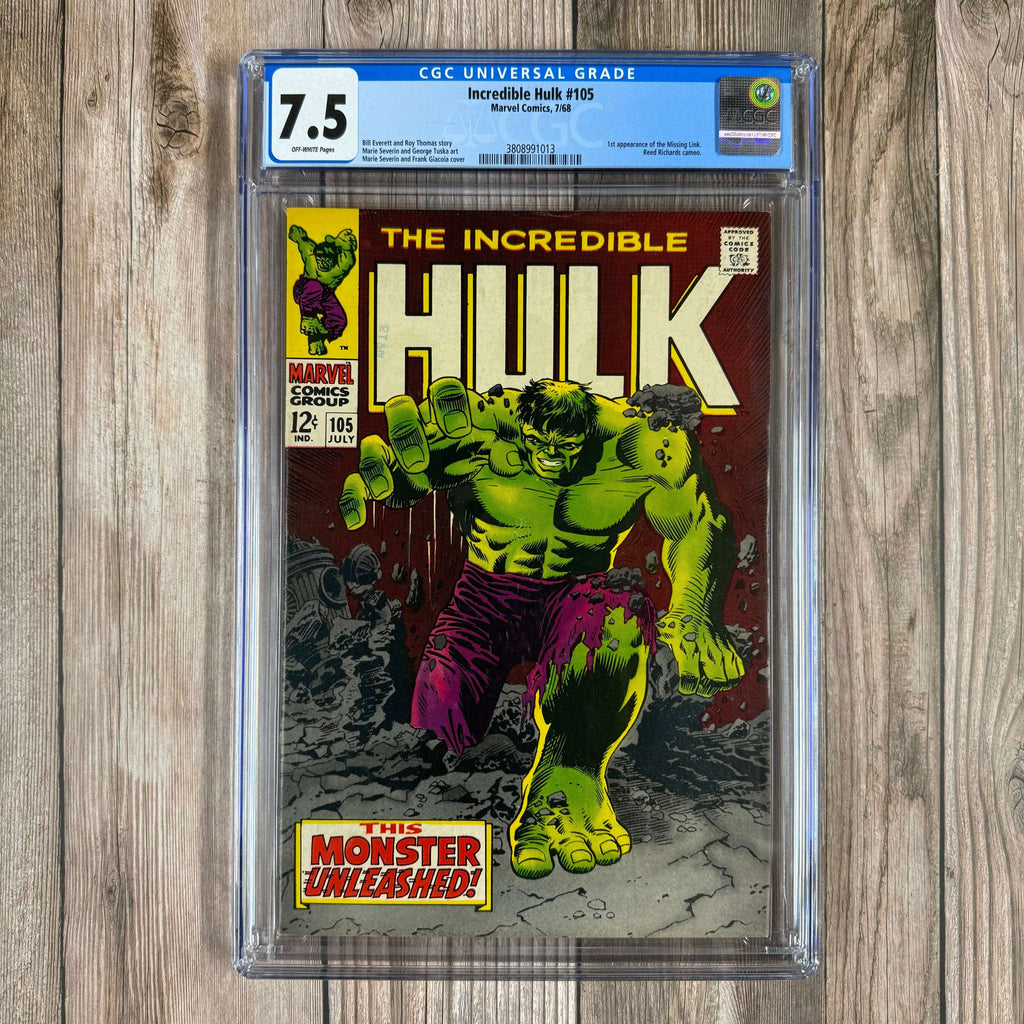 Bry's Comics Incredible Hulk #105 CGC 7.5 1st appearance and origin of the Missing Link