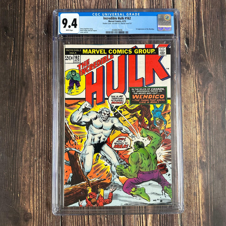 Bry's Comics Incredible Hulk #162 CGC 9.4 Double Cover, 1st app of Wendigo