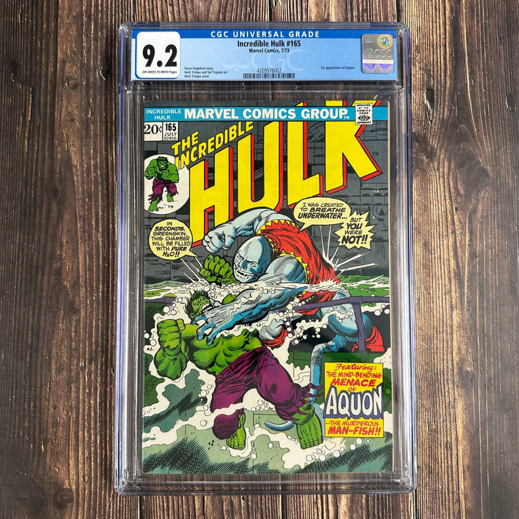 Bry's Comics Incredible Hulk #165 CGC 9.2 1st app of Aquon, a minor villain