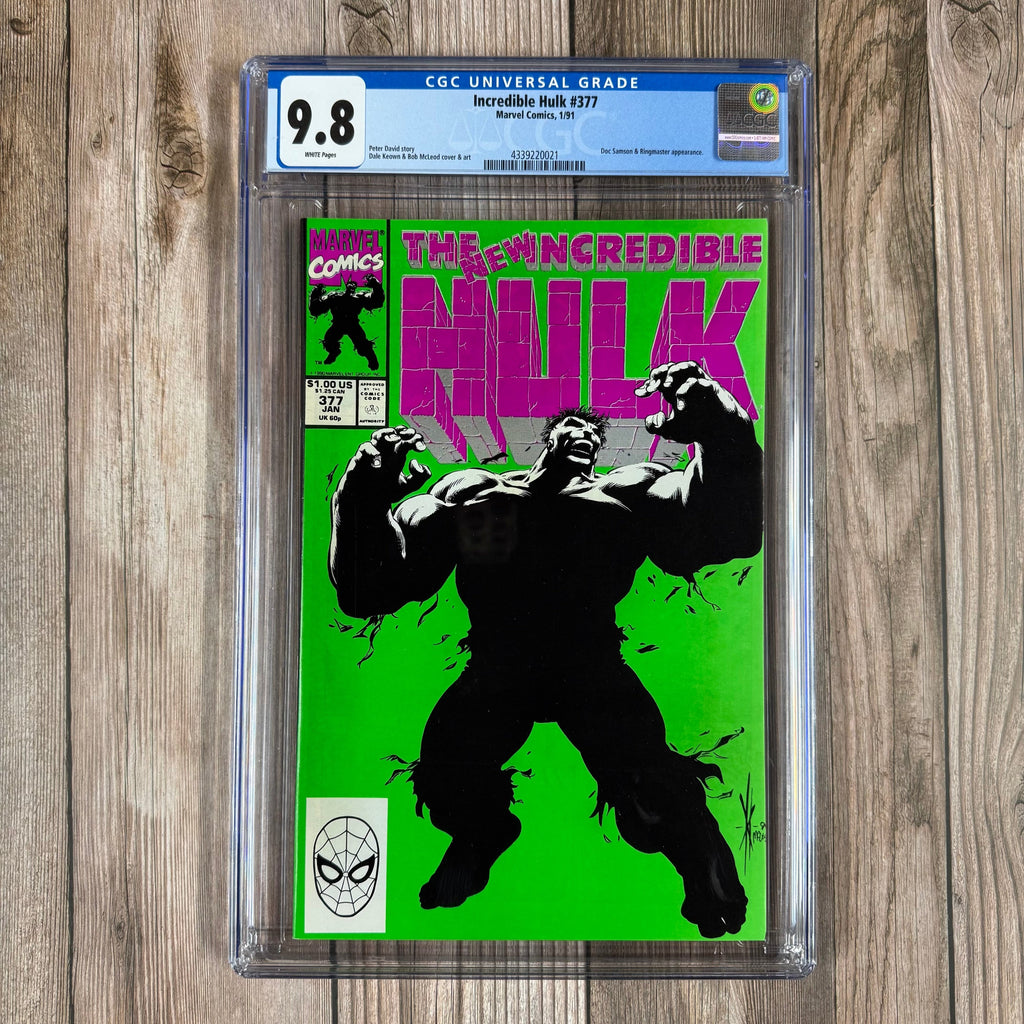 Bry's Comics Incredible Hulk #377 CGC 9.8 WP 1st appearance of Professor Hulk and Guilt Hulk