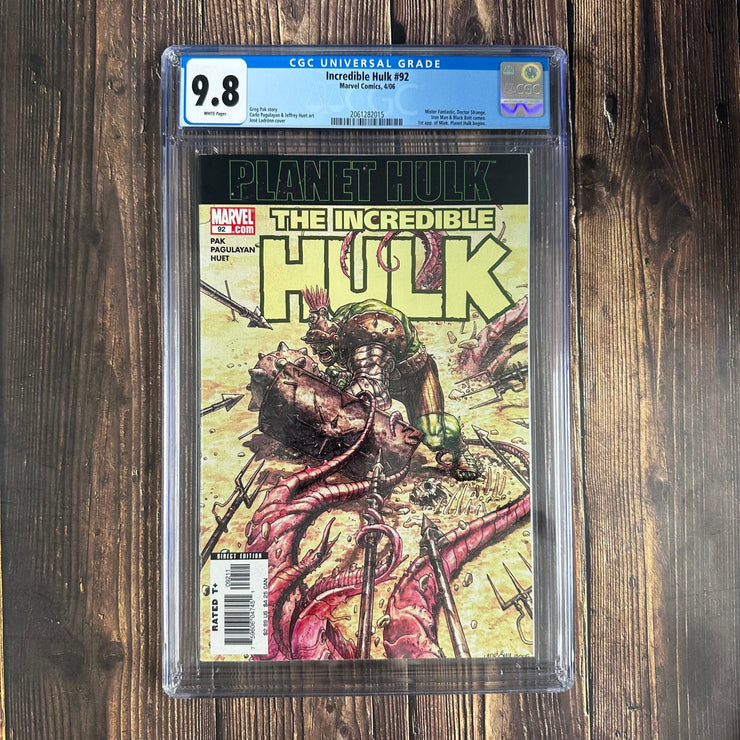 Bry's Comics Incredible Hulk #92 CGC 9.8 WP, 1st appearance of Caiera, Miek, Angmo-Asa