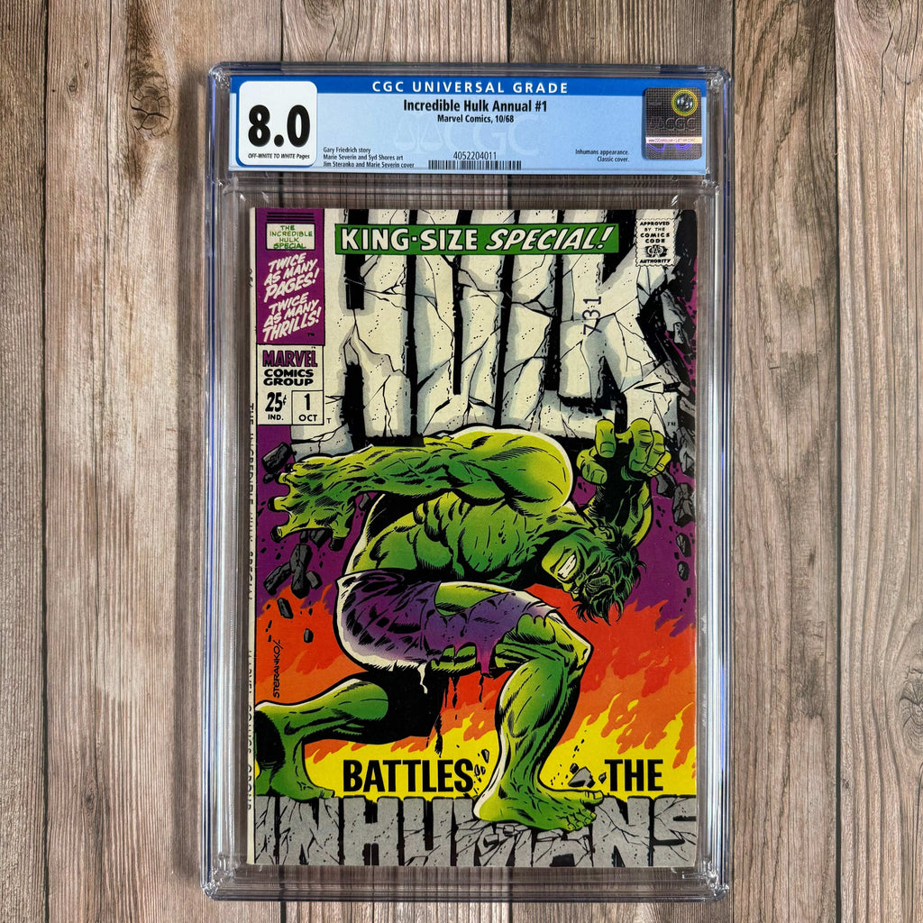 Bry's Comics Incredible Hulk Annual #1 CGC 8.0 ICONIC cover art by Jim Steranko