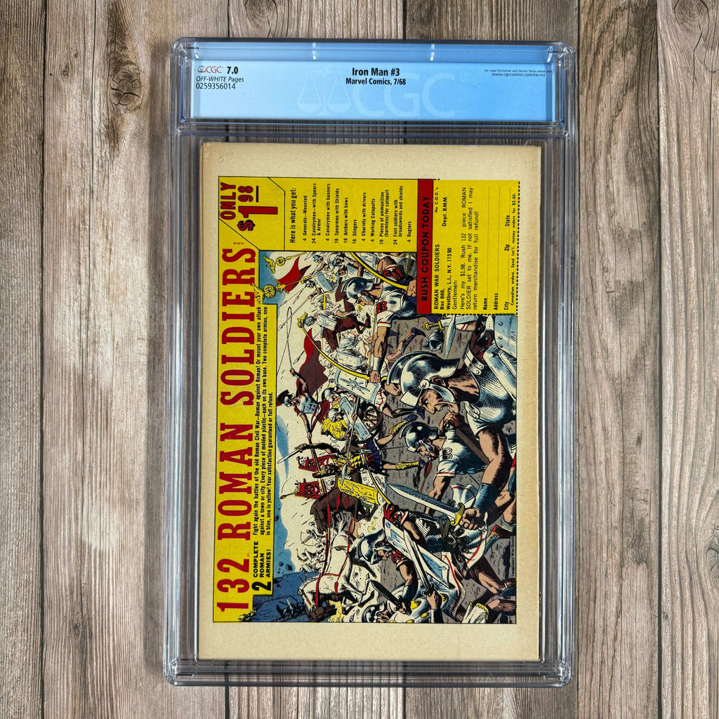 Bry's Comics Iron Man #3 CGC 7.0 Classic Cover Art by Johnny Craig