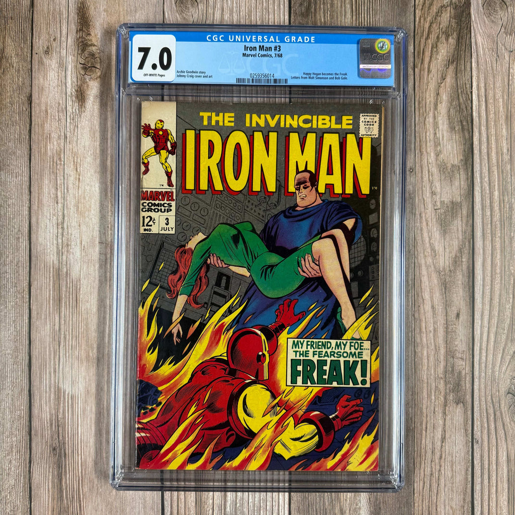 Bry's Comics Iron Man #3 CGC 7.0 Classic Cover Art by Johnny Craig