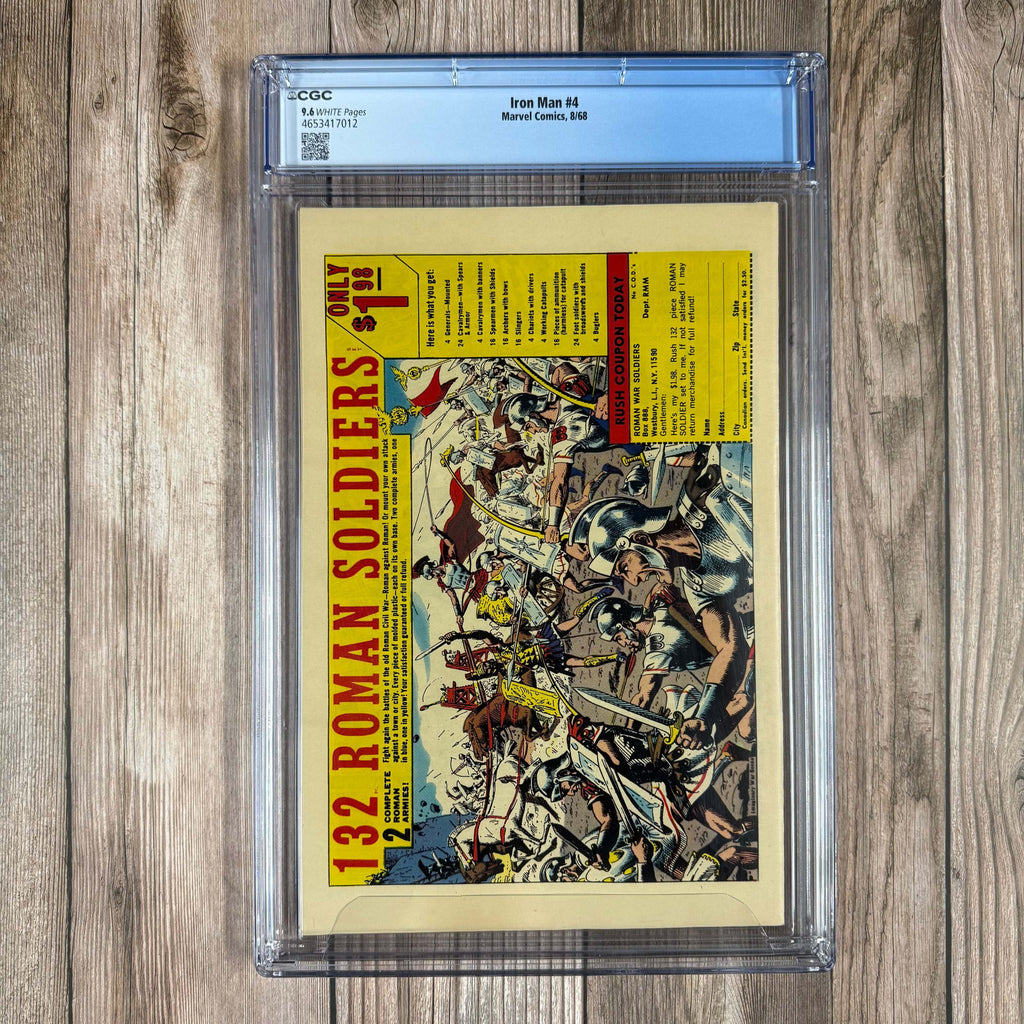 Bry's Comics Iron Man #4 CGC 9.6 WP CLASSIC Cover Art by Johnny Craig
