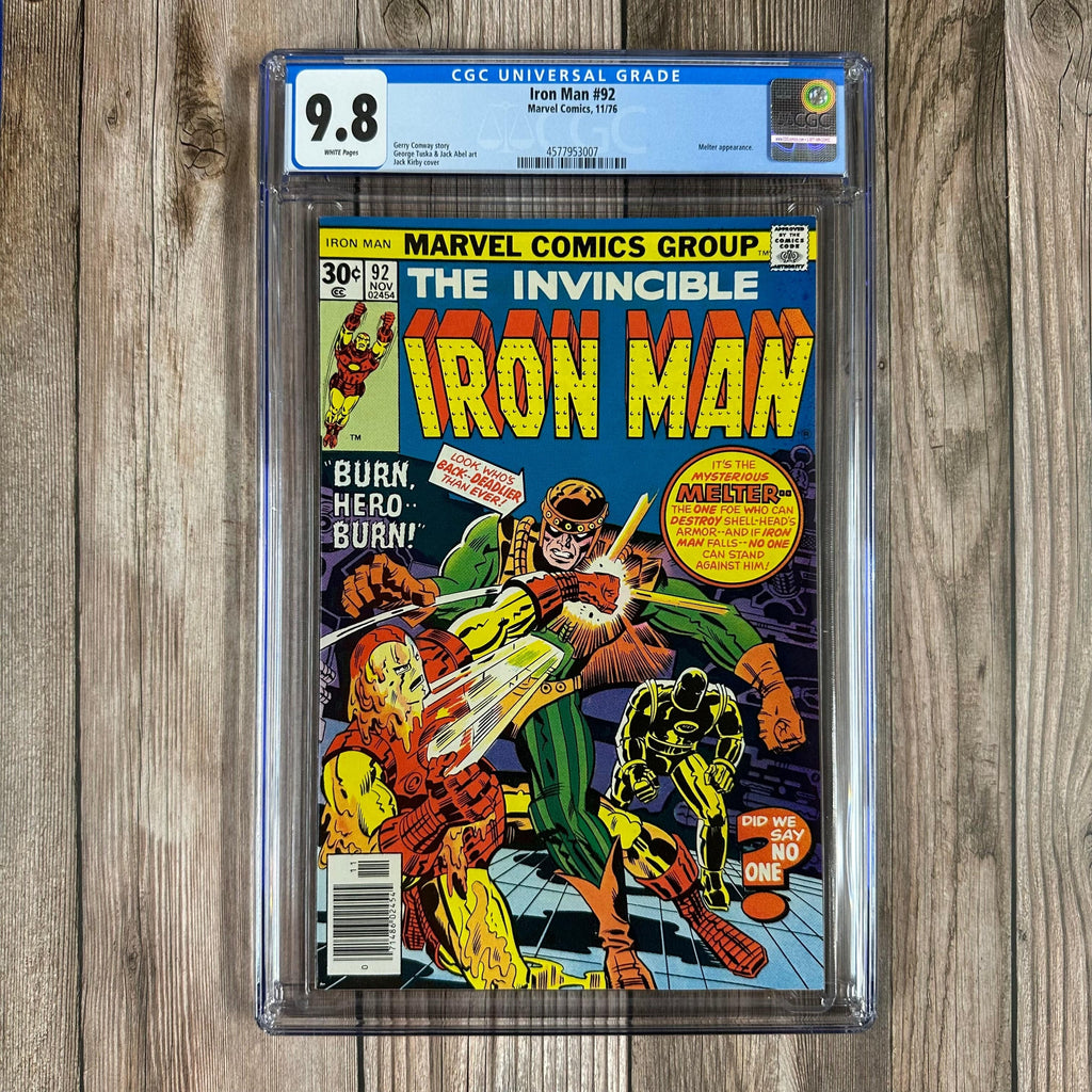 Bry's Comics Iron Man #92 CGC 9.8 WP Cover Art by Jack Kirby