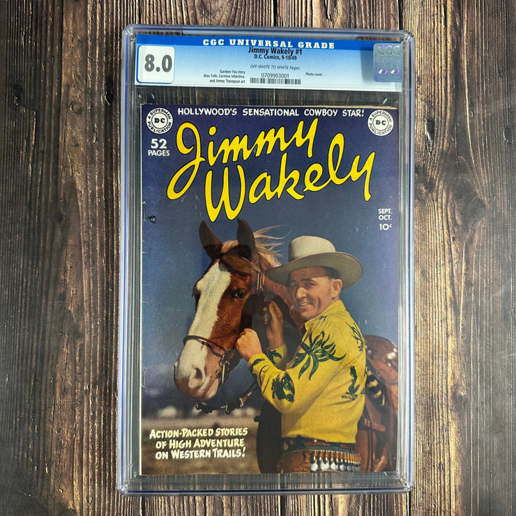 Bry's Comics * Jimmy Wakely #1 CGC 8.0 Photo Cover