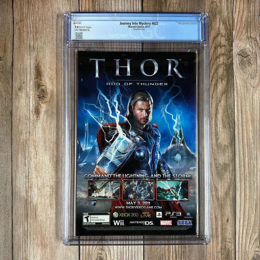 Bry's Comics Journey Into Mystery #622 CGC 9.8 WP Second printing photograph cover of Tom Hiddleston as Loki, 1st appearance of Ikol