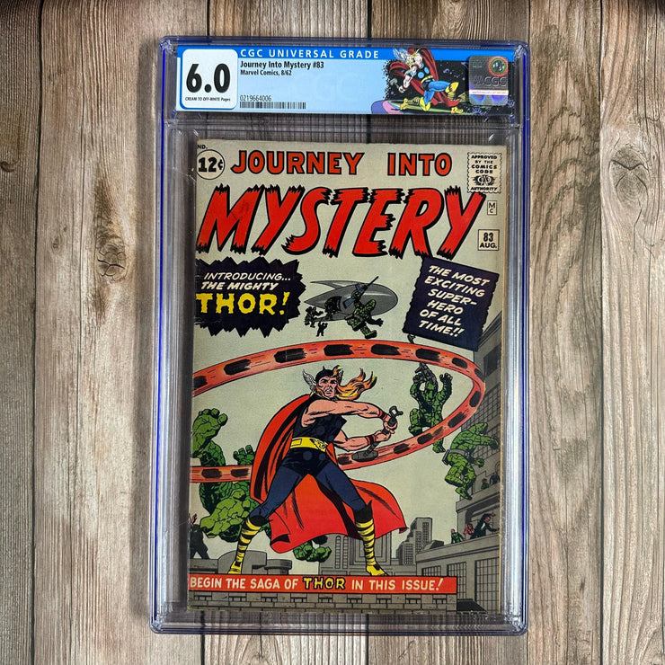 Bry's Comics Journey Into Mystery #83 CGC 6.0 Custom Label, 1st appearance and origin of Thor, Mjolnir, Kronans & Donald Blake *Trade Avail.